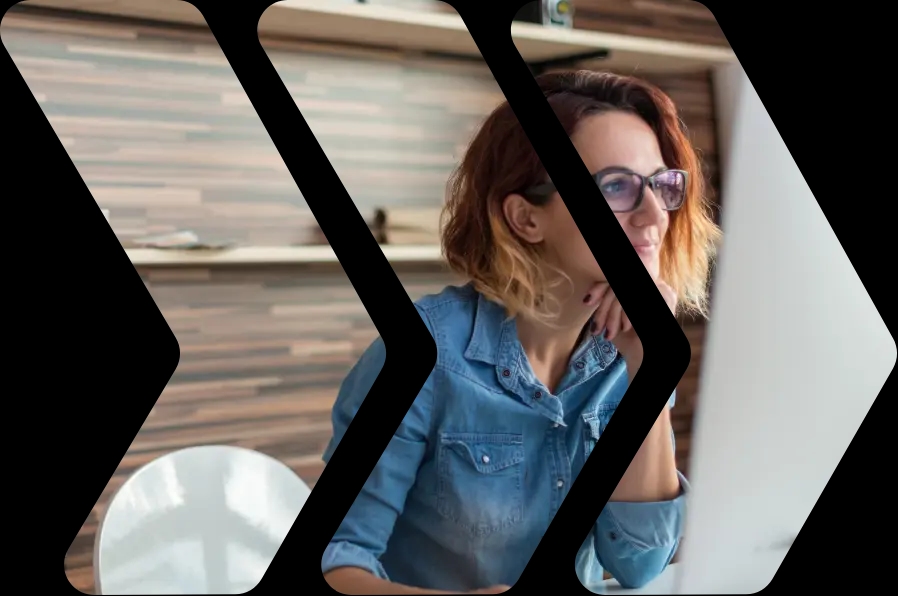 Woman sitting at a desk