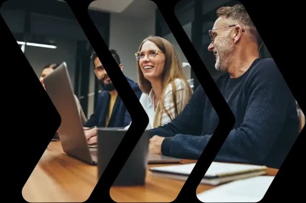 People sitting at a desk