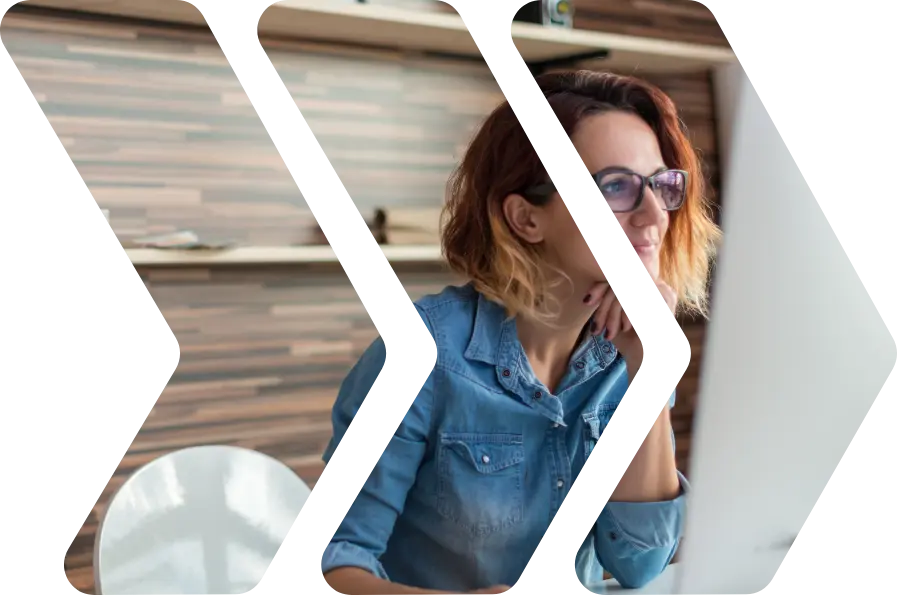 Woman sitting at a desk