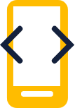 Phone with arrows